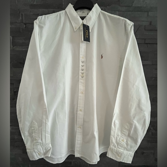 Polo Ralph Lauren Classic 100% Washed Cotton Canvas Woven Button Down Shirt - Picture 3 of 14